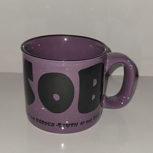 South of the Border Rest Stop Coffee Mug Purple Speckled
